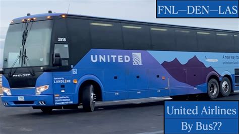 Trip Report United Airlines Landline Service Connecting Bus Fort