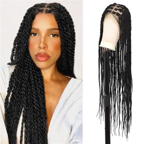 Olymei Hd Full Lace Braided Wigs Knotless Twist Braided