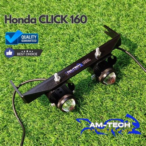 Honda Click 160 MDL Bracket Mini Driving Light Bracket By Am Tech