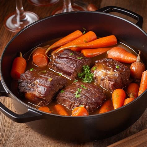 Recette Boeuf Brais Aux Carottes Pied De Veau Et Lard