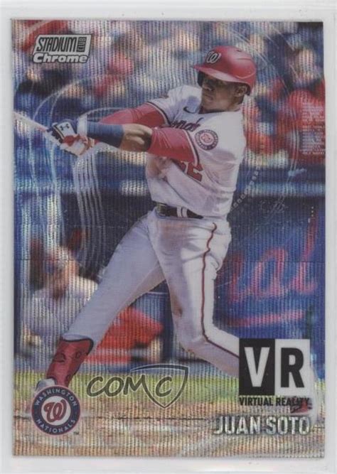 Topps Stadium Club Chrome Virtual Reality Wave Refractor Juan Soto