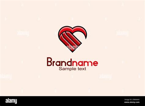 Creative Heart Logo Design Concept Elegant And Modern Logo Stock