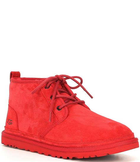 Ugg® Mens Neumel Classic Fur Lined Suede Lace Up Chukka Boots Dillards