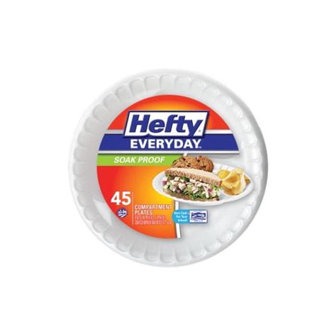 Hefty Supreme Round Foam Leak And Soak Proof Bulk Foodservice Plates 89