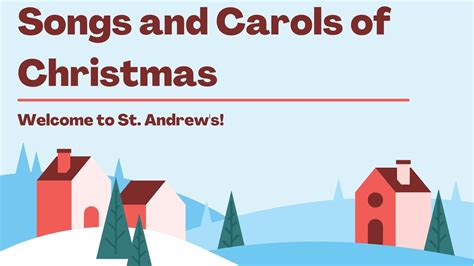 Songs And Carols Of Christmas St Andrews Presbyterian Church Youtube