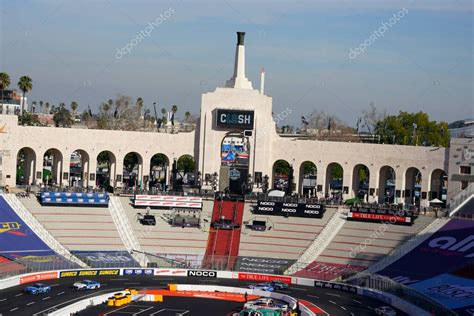 Los Angeles Memorial Coliseum Plays Host To The Nascar Cup Series For