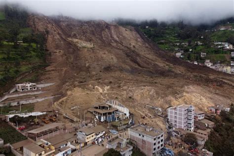 Omondo info Un glissement de terrain fait au moins 16 morts en Équateur