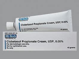 clobetasol propionate 0.05 % Topical Cream