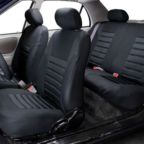 Air Mesh Car Seat Covers w/Black Floor Mats for Auto Car Sedan SUV Van ...