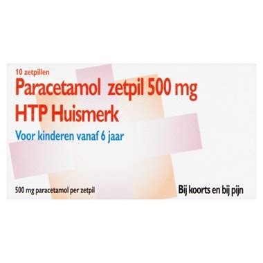 Htp Htp Paracetamol Zetpil 500mg 10 Sup VoordeelDrogist De