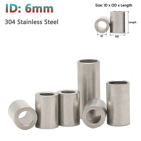 Inner Dia Mm Stainless Steel Bushing Washer Round Hollow