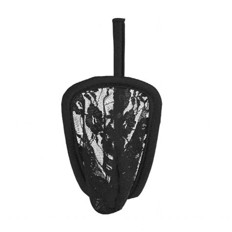 Mens Sexy Open Butt Lingerie Panties Lace Floral C String Bikini Briefs Crotchless Front Bulge