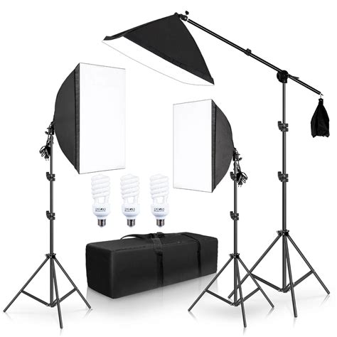 Kit De Iluminaci N De Fotograf A Softbox Luces Continuas W Equipo