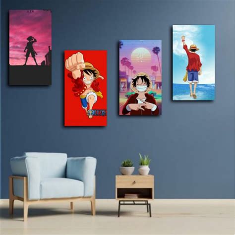 Jual Hiasan Dinding Kamar Frame Kayu One Piece Monkey D Luffy Shopee