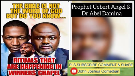 Dr Abel Damina Prophet Uebert Angel Says The BIBLE Is Not The Word Of