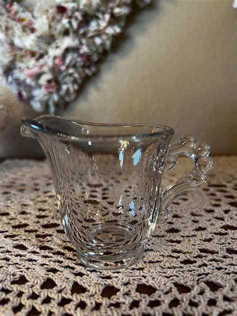 Anchor Hocking Berwick Boopie Bubble Glass Creamer Pitcher Etsy