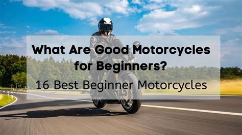 16 Good Beginner Motorcycles What Are Good Motorcycles For Beginners