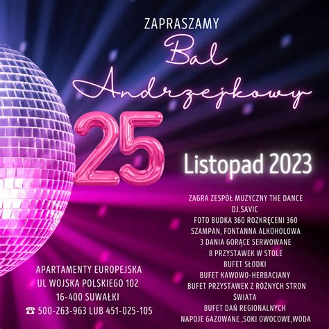 Bal Andrzejkowy W Apartamentach Europejska Zapowiada Si Przednia