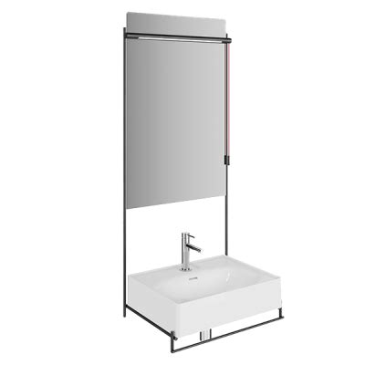 Купить Раковина Equal с держателем для полотенца и переливным ...