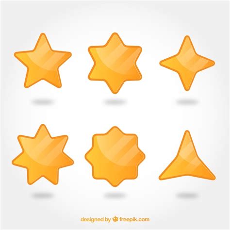 Colecci N Plana De Estrellas Vector Gratis