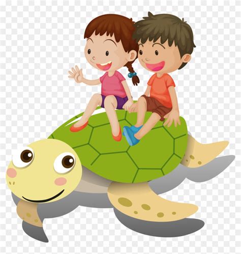 Girl Turtle Cartoon