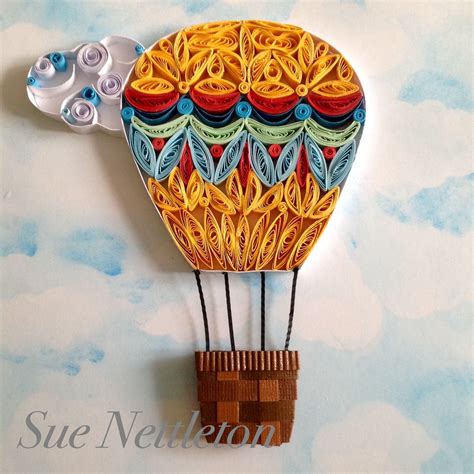 Quilled Hot Air Balloon February 2019 Paper Quilling Designs