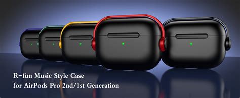 R Fun Airpods Pro Case 2nd1st Gen202320222019 With Secure Lock And Cleaning Kit