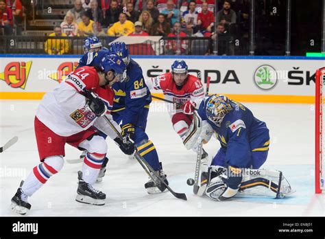 From Left Martin Zatovic Of Czech Republic Oscar Klefbom Of Sweden