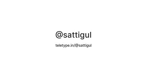 Sattigul Teletype