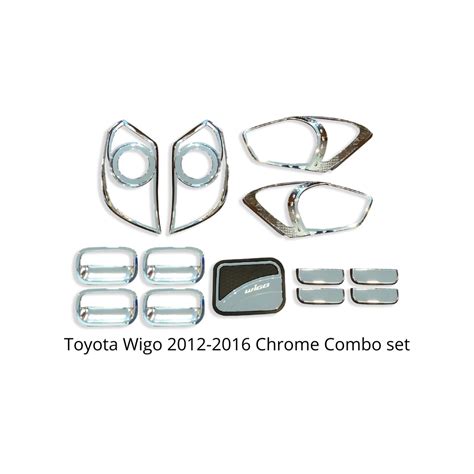 Chrome Garnish Cover Toyota Wigo 2012 2013 2014 2015 2016 Gen 1