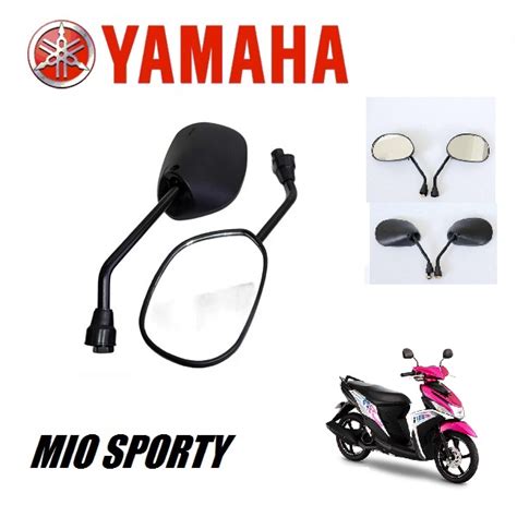 Yamaha Mio I Motorcycle Side Mirror Black Stock Type Cod Shopee