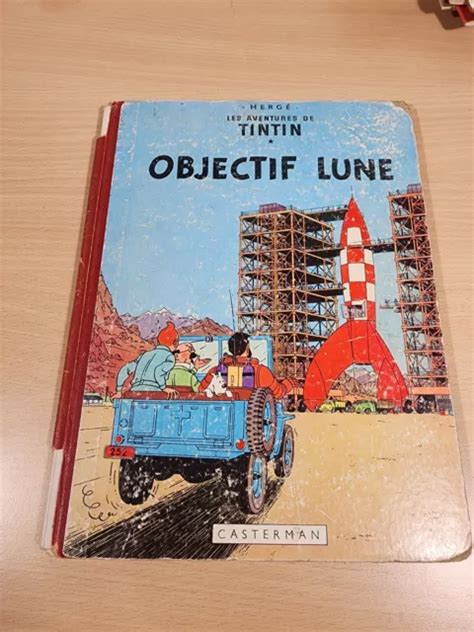 BD TINTIN OBJECTIF LUNE ed 1957 Hergé Casterman Les aventures de