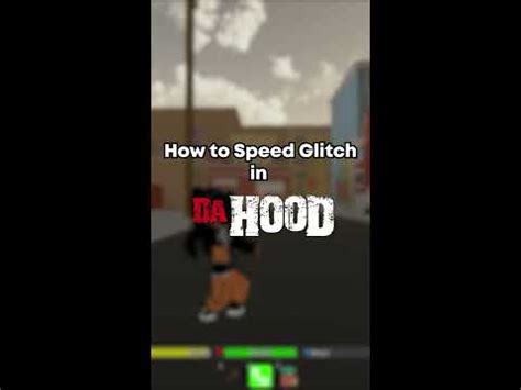 How to Speed Glitch in Da Hood in 1 Minute! - YouTube