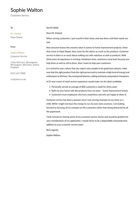 Customer Service Representative Cover Letter Examples And Expert Tips