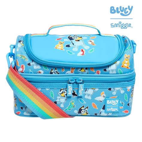 Smiggle Bluey Double Decker Lunchbox With Strap Lunch Box Gifts For