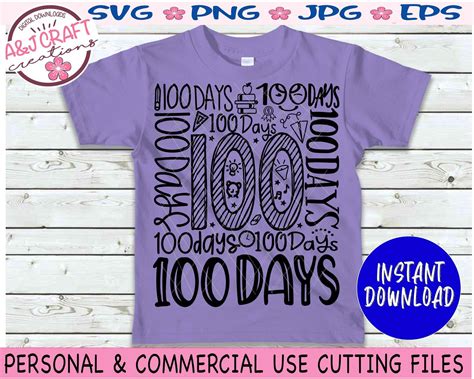 100 Days Of School Svg Teacher 100 Day Svg 100 Days Svg 100th Day Of