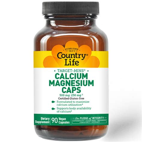 Calcium Magnesium Zinc 250 Tabs Country Life