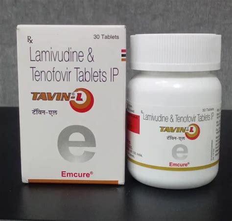 Lamivudine Tenofovir Tavin L Tablets Bottle Treatment Hiv Drug At