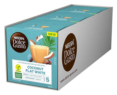 Nescaf Dolce Gusto Coconut Flat White Kaffeekapseln Vegan Mit