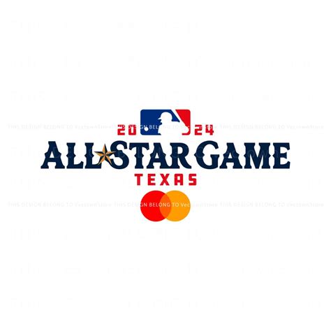 All Star Game Texas 2024 MLB Logo SVG