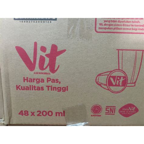 Jual Vit Gelas Ml Isi Pcs Shopee Indonesia