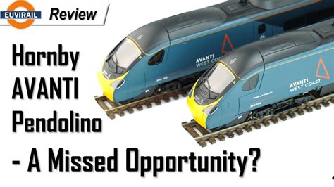 Review Hornby Class 390 Avanti Pendolino R3952 No 390156 4 Car Train