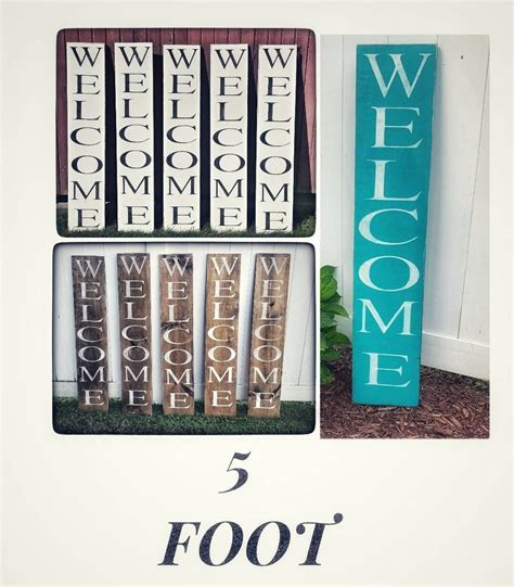 Wooden WELCOME Porch Sign Rustic Welcome Sign Farmhouse - Etsy