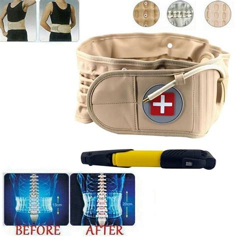 Лечебный надувной растягивающий пояс для спины. Декомпрессионный.