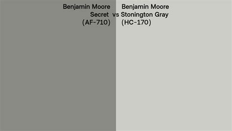 Benjamin Moore Secret Vs Stonington Gray Side By Side Comparison