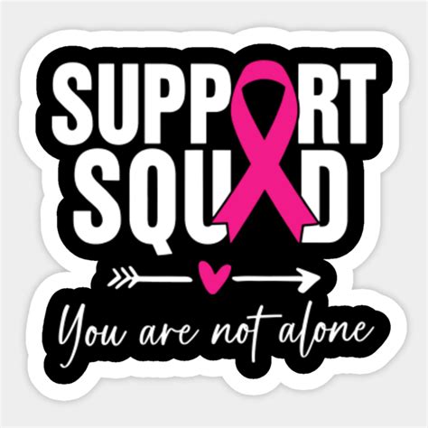 Support Squad Messy Bun Pink Warrior Breast Cancer Awareness Women