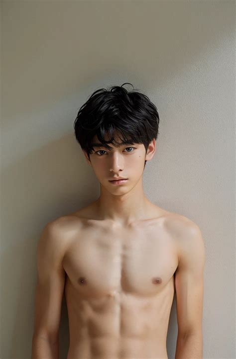 Year Old Boy Completely Naked Smooth Skin And Black Hair SeaArt AI