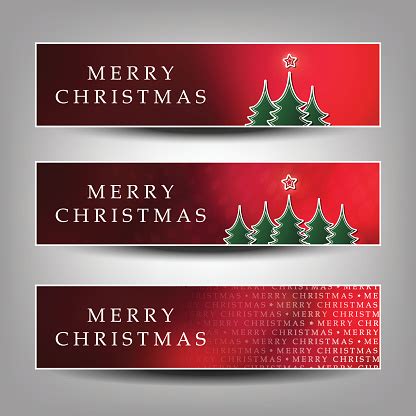 Vector Set Of Three Christmas Header Designs Stock Vector | Royalty ...