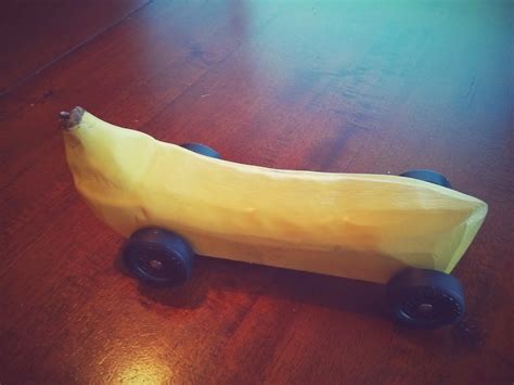 My Busy Beehives Banana Pinewood Derby Car