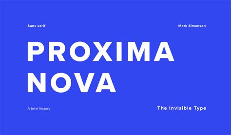 History Of A Typeface Proxima Nova On Behance